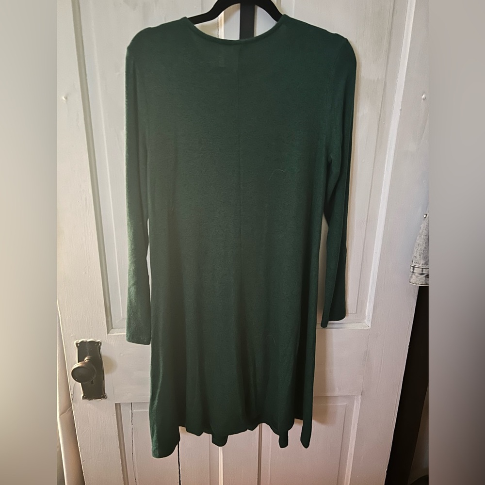 Old Navy Heathered Green Swing dress